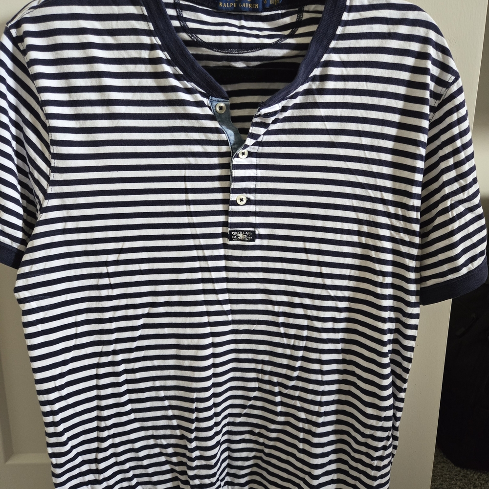 Ralph Lauren Navy Striped Men's Shirt